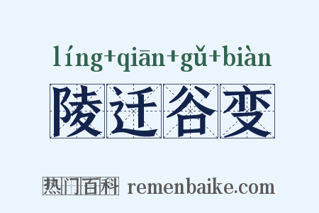 陵迁谷变是什么意思的图片